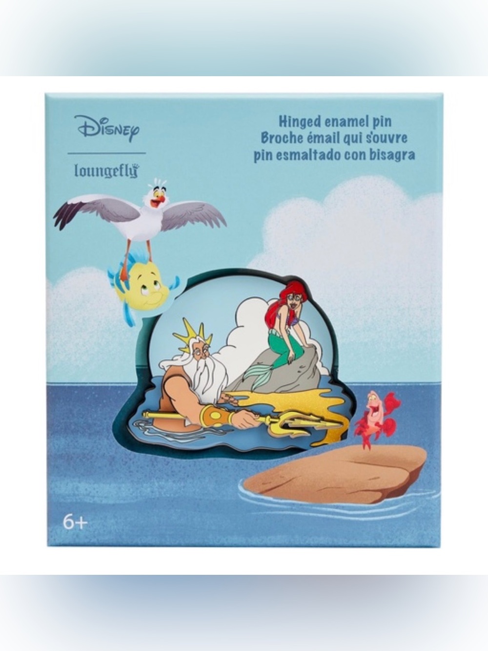 Loungefly The Little Mermaid Triton's Gift Hinged Pin